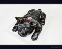 Marcipánový modelovaný 3D dort. Váha cca 3 kg.