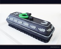 Marcipánový modelovaný 3D dort.