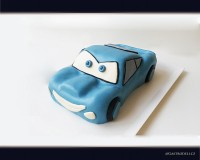Marcipánový modelovaný 3D dort.