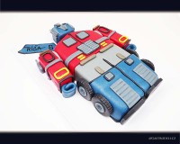 Marcipánový modelovaný 3D dort.