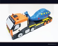 Marcipánový modelovaný 3D dort.